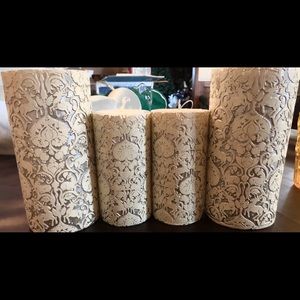 Pottery Barn Florentine Wedding Candles